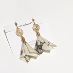 花柄タッセルピアス/イヤリング