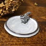 【受注制作】長毛猫のミニミニオブジェ立ちポーズ・アクセサリートレイ