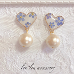 勿忘草♡ドライフラワー  ピアス