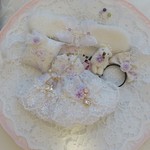 *～うさみみ＊愛と癒やしの天然石ブレスレット＆パープル*ドレスset～* ミニスウィーツドール*オビツ11*