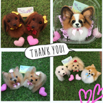 るなちゃーん様 犬 羊毛フェルトストラップ