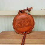 ＜ご予約品＞茶色牛革のメジャー＊１．５ｍ＊レザー