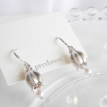  すずらんのフックピアス 本ロジウム使用 