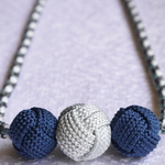 組紐　３連Monkey玉l×chan necklace 「　君といた夏　」