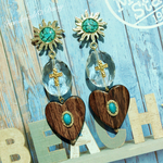 Sun☀︎wood Heart ピアス