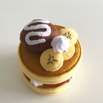 フェルトのおままごと  チョコバナナホットケーキ
