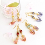 折り鶴のピアス