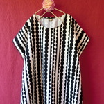 北欧　丸レース　ワンピース　黒 