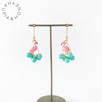 フラミンゴとターコイズ♡Summerピアス