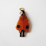 //七宝焼き//"Butterfly  man"brooch.