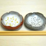 粉引梅紅白セット