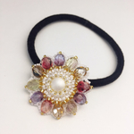 ファイヤーポリッシュの花ヘアゴム<キャンディ>