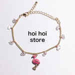 フラミンゴ  ビーズ ブレスレット ケイトスペード風