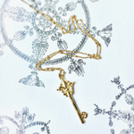 18k, 14kgf -vermeil -victorien key- ネックレス 鍵 ヴィクトリアン ゆり