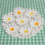 SALE🌟７個セット❇︎4㎝/ホワイト♪マーガレットのモチーフ