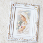 再販★ 薔薇の聖母の聖画フォトフレーム ホワイト
