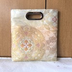 2way★優しい色のグラデーションと華文で素敵♪クラッチ&スクエアバッグ/帯リメイク♪