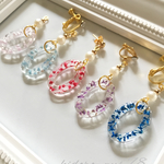 ドライフラワーリングピアス／イヤリング
