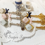 【受注制作】再販15 Tea party リボン蝶ネクタイの角砂糖ヘアピン