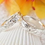 ハワイアンジュエリーペアリング(4mm&5mm・silver)