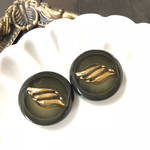 ジャパンヴィンテージ25mm♩カーキ色ボタン