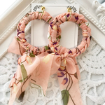 【7月限定SALE】シンプル♡スカーフピアス【ライトピーチ】