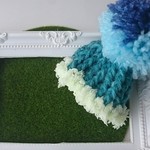 再販なし*ふわもこちいさなにっとぼうし*ぽんぽんおおきめ