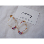 dry flower ×mokumoku pierce ドライフラワー×mokumokuピアス(アリッサム/勿忘草)