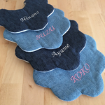再再販なまえ刺繍デニム風もくもくスタイ