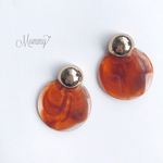 【再販】gold×umber 大ぶりピアス・イヤリング