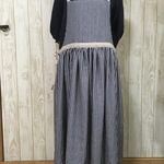 エプロンスカート（コットンリネン）