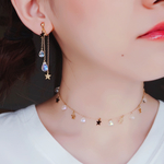 星と雫のピアス/イヤリング