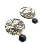 Race Circle plate ピアス/イヤリング