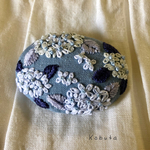 🎐浴衣にもぴったりな紫陽花の刺繍ヘアゴム 🎐ブローチへの変更可能