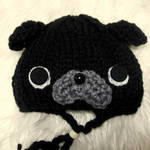 黒パグさんのニット帽☆オーダー