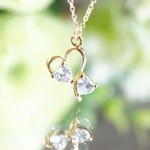 14kgf オープンハート・ネックレス ~ open heart ~