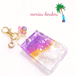 海のカケラ＊ｷｰﾎﾙﾀﾞｰ🌺夕焼け色🌴
