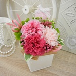 ✲Mother's day✲プリザーブドフラワー／カーネーション  プレゼントに是非♡