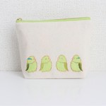 緑の鳥のポーチ (小)