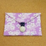 封筒型カードケース＊淡桜＊薄紫
