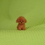 トイプードル  レッド パピー 羊毛フェルト