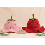 大人気♪ヒラヒラブリムのいちごハット♡