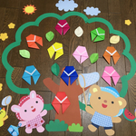 大きな壁面飾り☆一緒に作ろう 夏のセミとり☆くま うさぎ 夏 幼稚園保育園施設病院