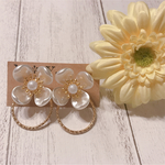 2wayフラワーパールピアス