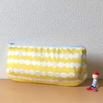 ★8月下旬お届け★バッグイン保冷バッグ(浅型)もくもくyellow【受注製作】
