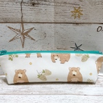 【summer sale】クマさん柄＊マチつきペンケース