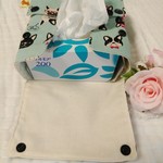 ハンドメイド　ハーフサイズ　ティッシュカバー　フレンチブルドッグ
