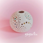 陶器のランプシェード (ペイズリー)