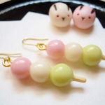 花よりだんごピアス　花見団子