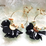 新作♡chiffonflower＆shell＊monokro